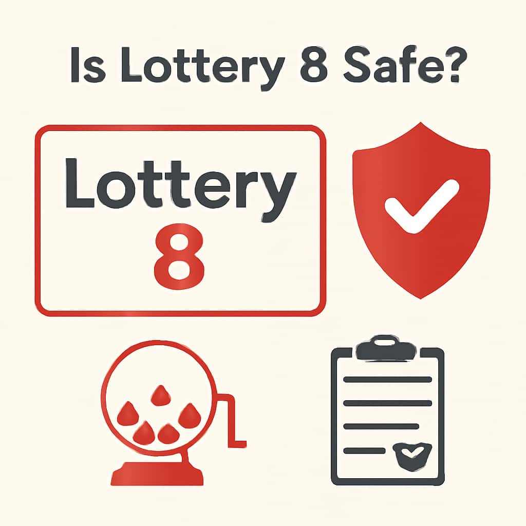 Illustration detailing the safety measures of Lottery 8.