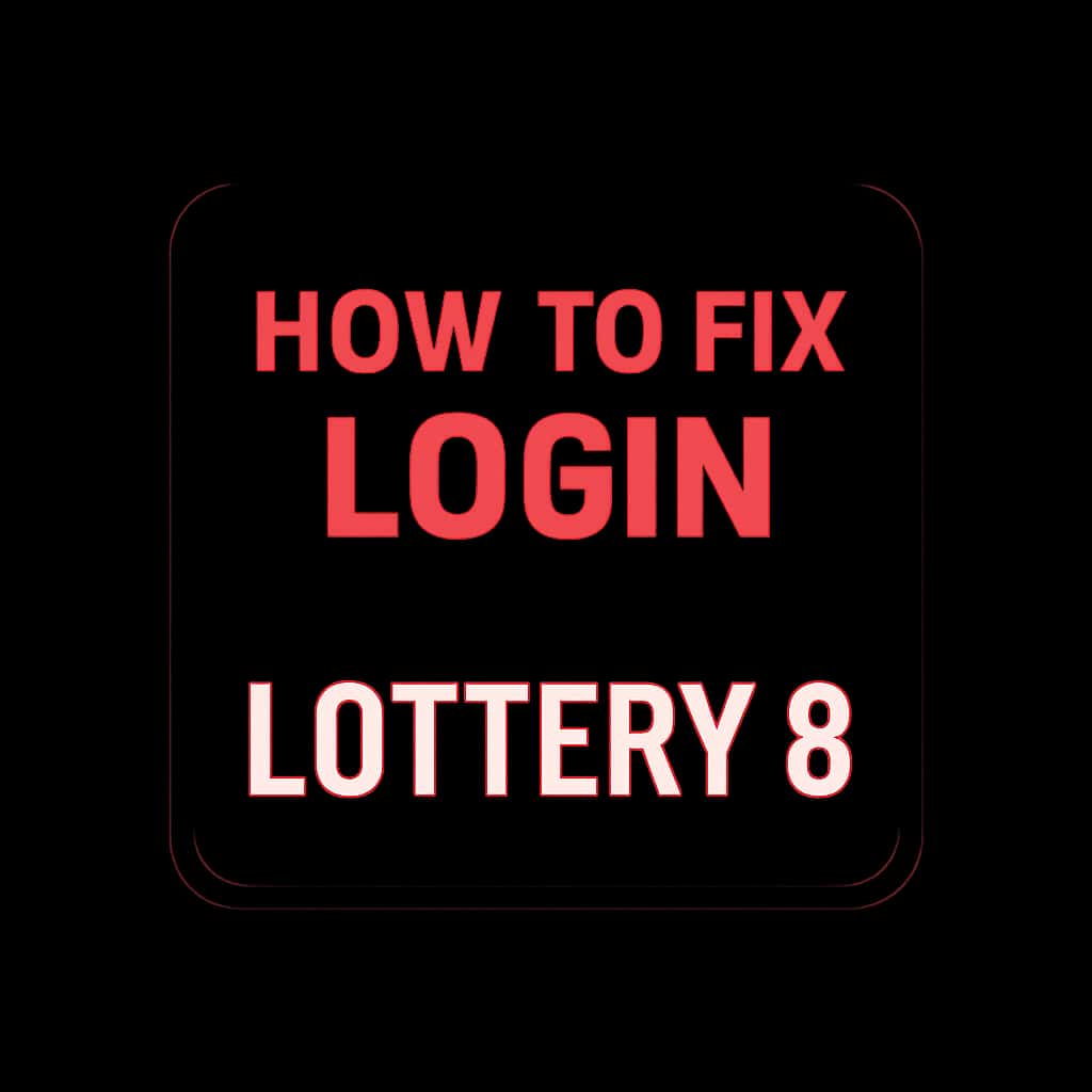 Icon representing support for Lottery 8 login issues.