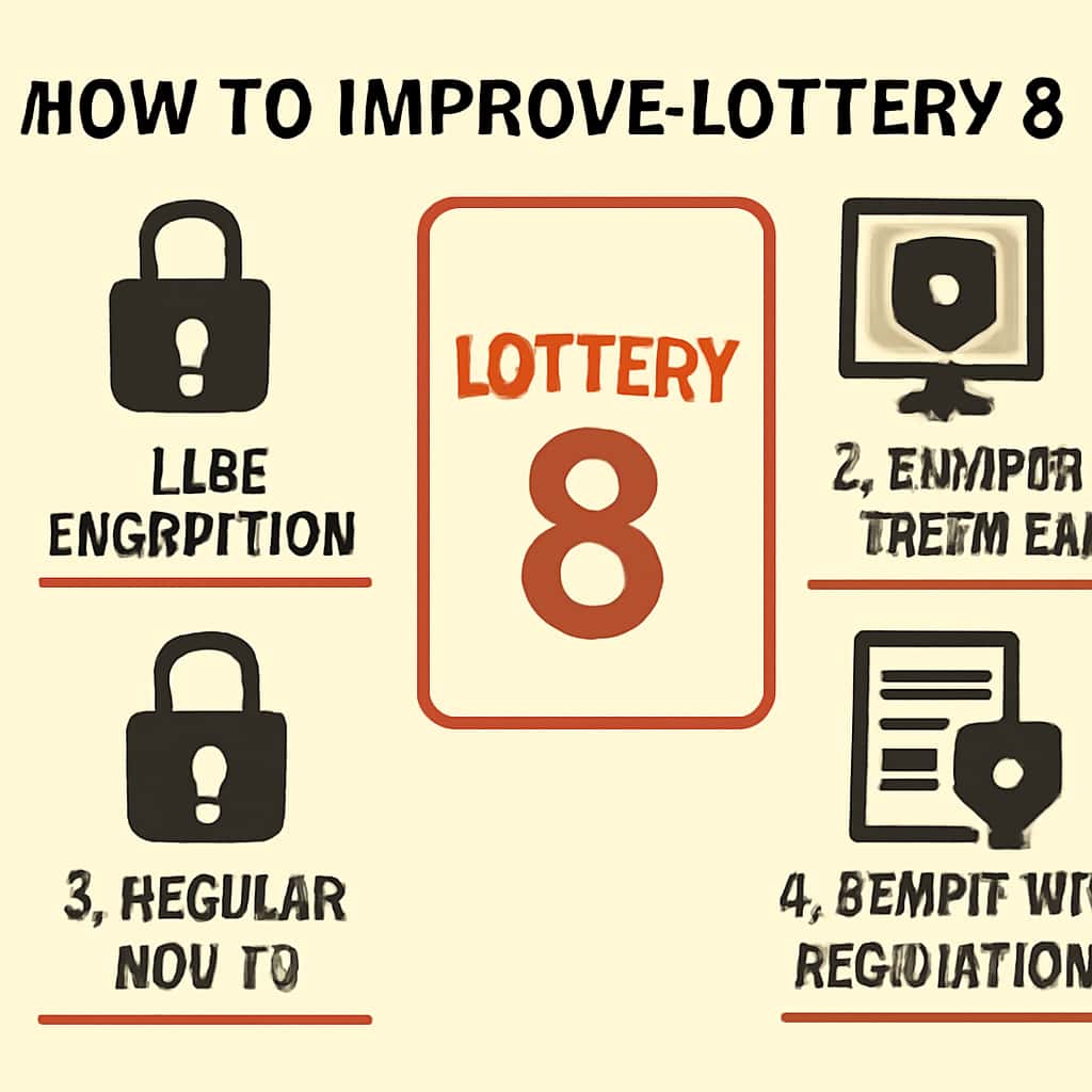 An educational diagram illustrating security measures for Lottery 8.