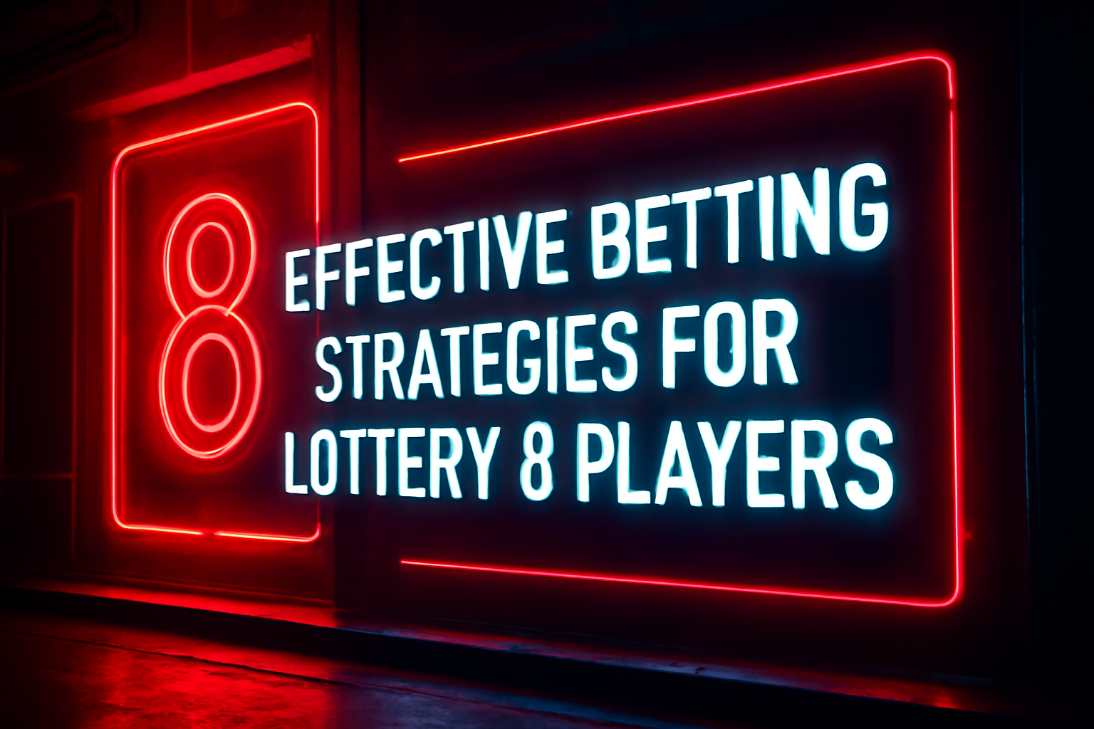 Informational scene showcasing Lottery 8 Security Tips with a sleek design.