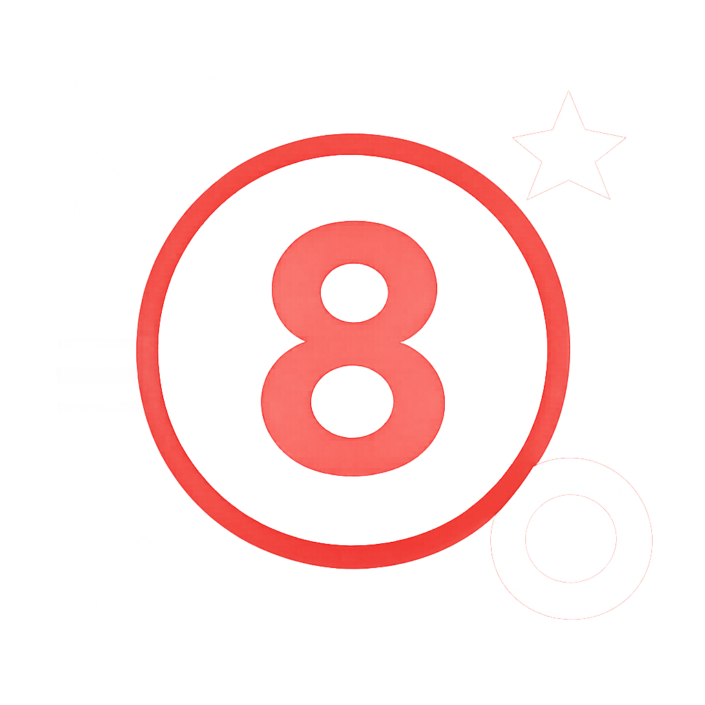 An icon representing secure account tips for Lottery 8.