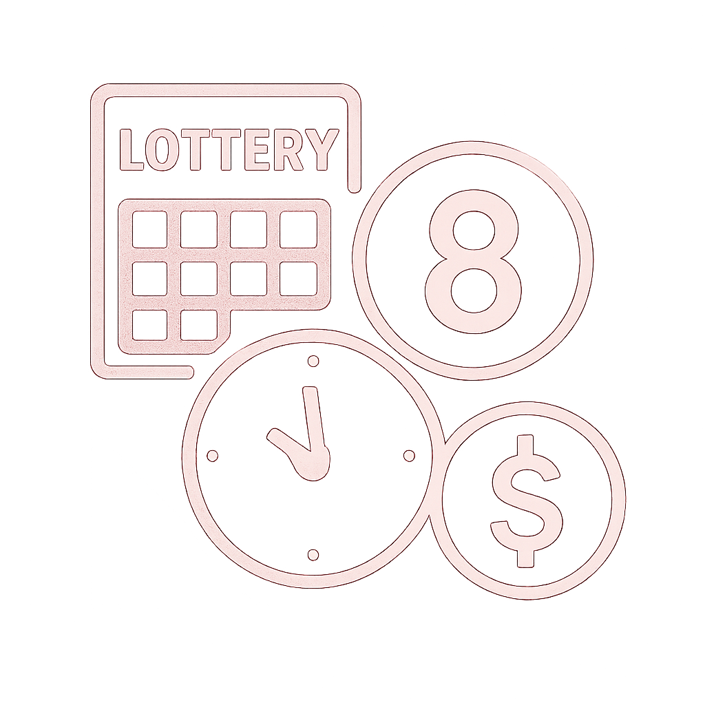 A badge concept illustrating reliable access to Lottery 8.