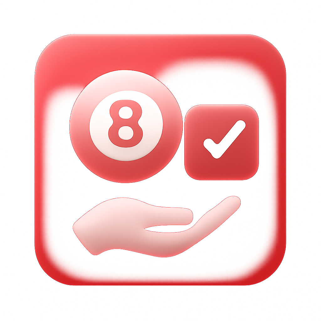 An icon representing the Lottery 8 Login Guide.