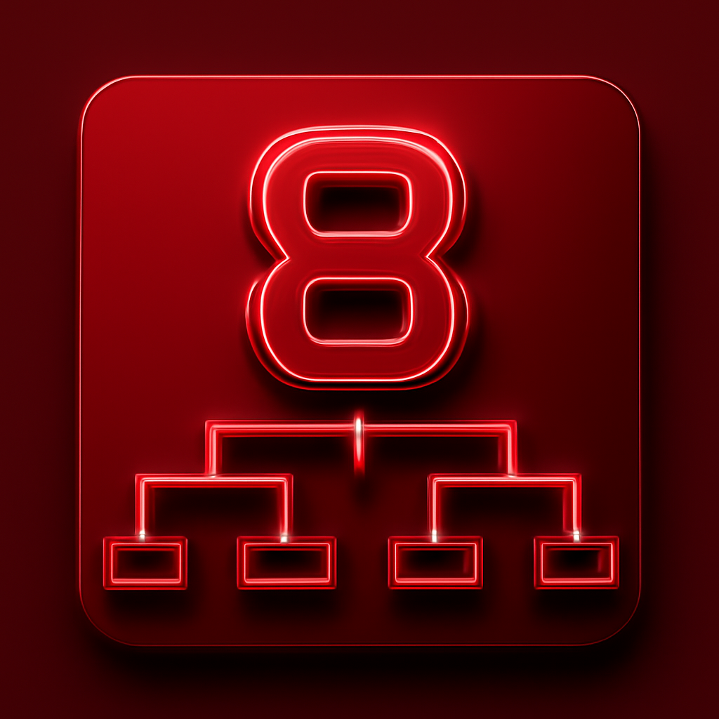 Icon representing Lottery 8 Security Tips in a clean design.