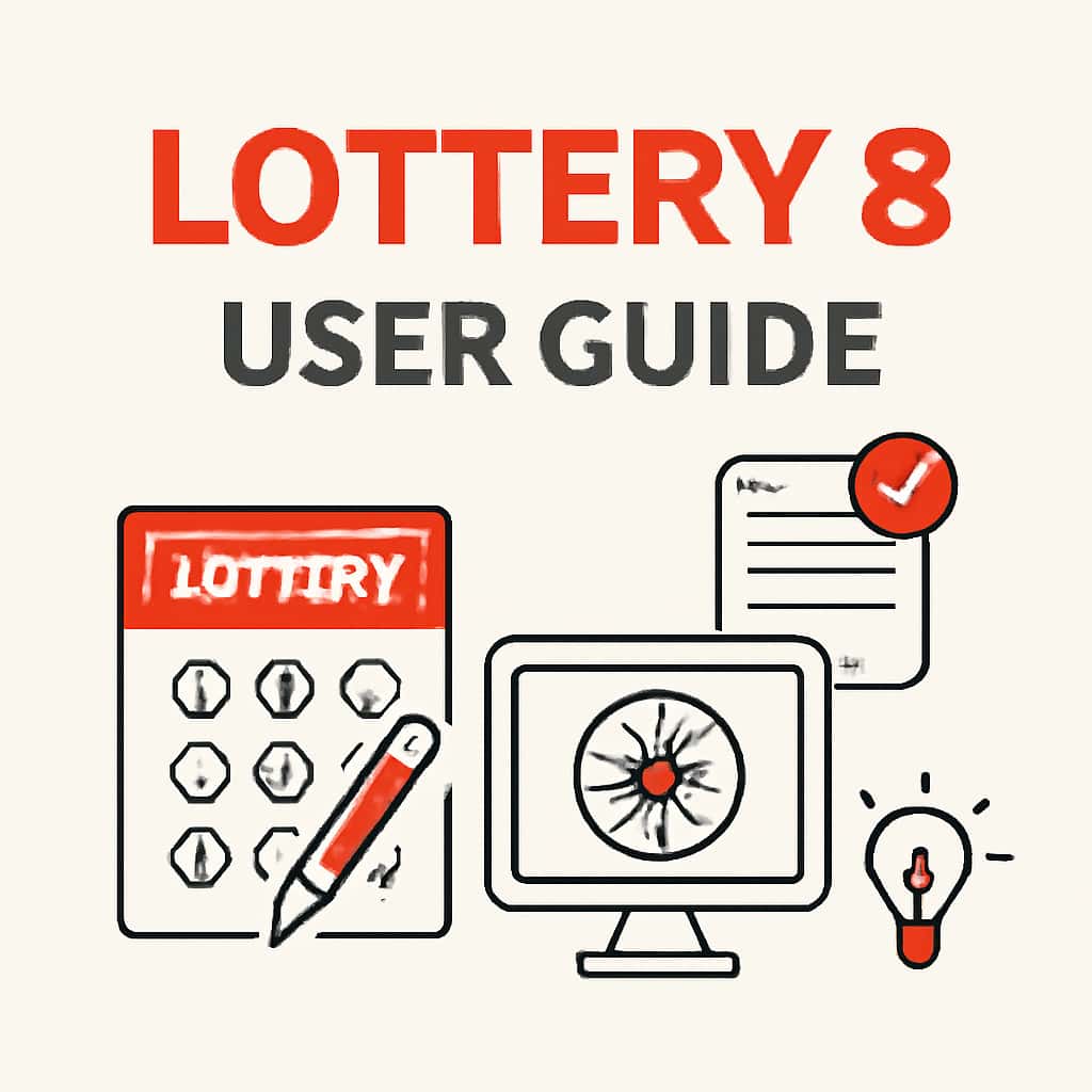 Illustration depicting key features of the Lottery 8 User Guide.