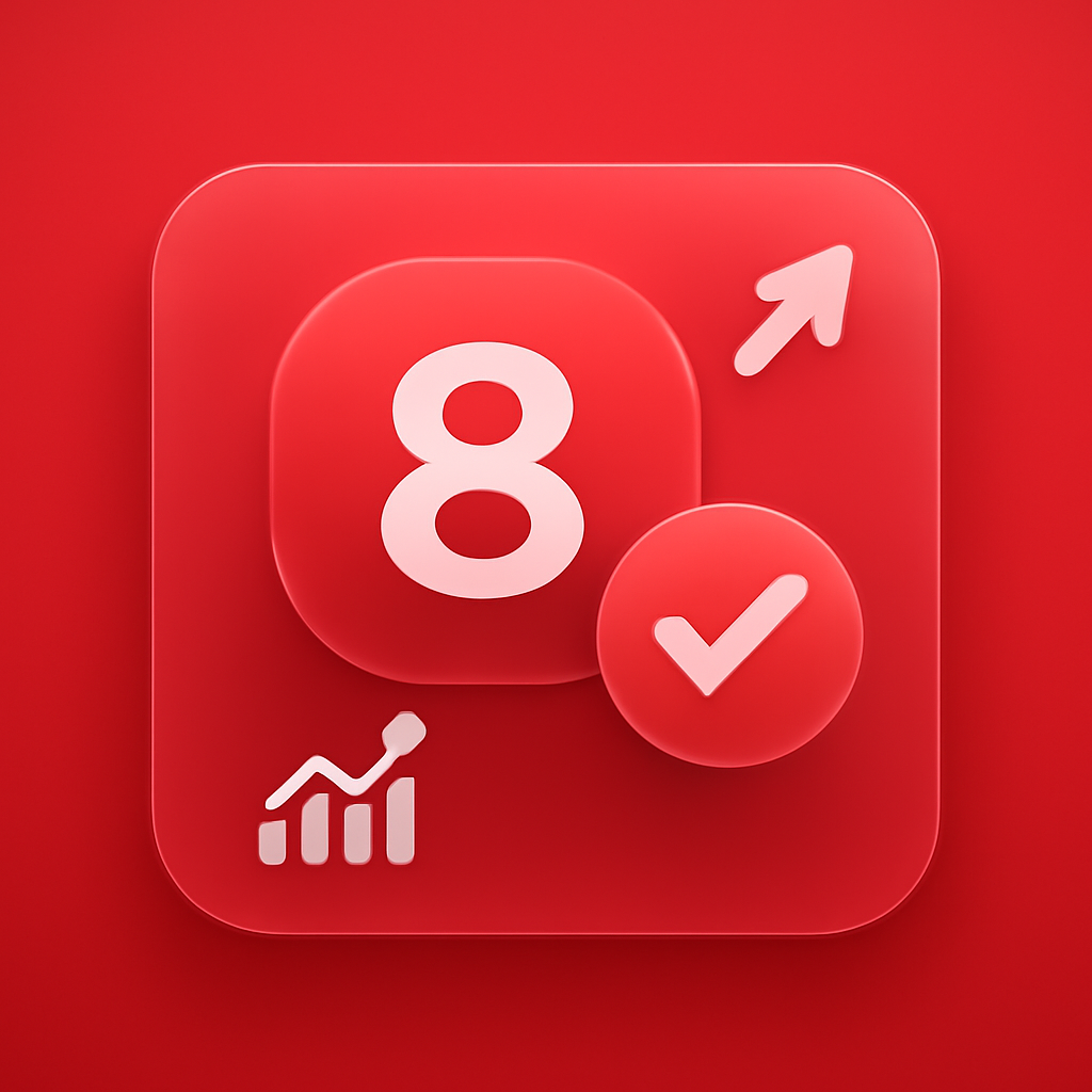 An educational diagram illustrating the distinctive features of Lottery 8.