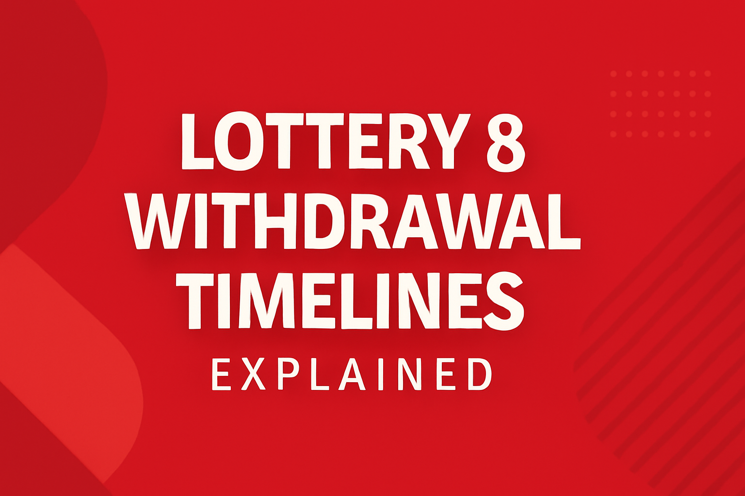 Informational scene showcasing the safety features of Lottery 8.